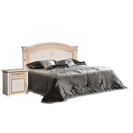Кровать Карина-3 с одной спинкой, цвет: бежевый