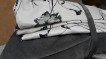Диван Поло<br>Спальное место - серый велюр<br>Подушки спинки, валики, низ - рисунок с цветами