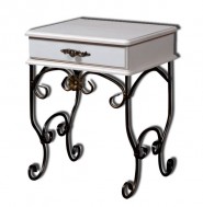 Тумба Глория-8 прикроватная (белый лак)