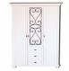 Шкаф Глория-5 (белый лак)