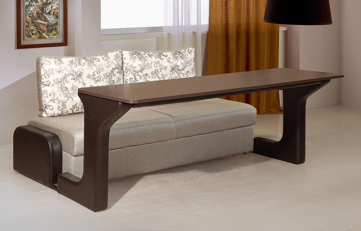 Диваны встроенный столик. Диван Атлант трансформер диван-стол-кровать.