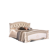 Кровать Карина-3 с подъемным механизмом и мягким элементом, цвет: бежевый