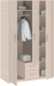 Шкаф для одежды Эко  5.14 Z с зеркалом